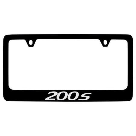 Chrysler 200s Black Coated Metal License Plate Frame Holder