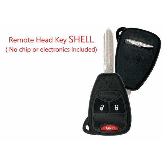 Chrysler 3 Button Remote Head Key SHELL CASE OHT M3N VLS