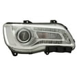 thumbnail image 1 of For Chrysler 300 2018 19 20 21 2022 Headlight Assembly Passenger Side | CAPA Certified | Clear Lens | Chrome Bezel | With Projector | Replacement For CH2503322, CH2503322C | 68402946AA, 1 of 7