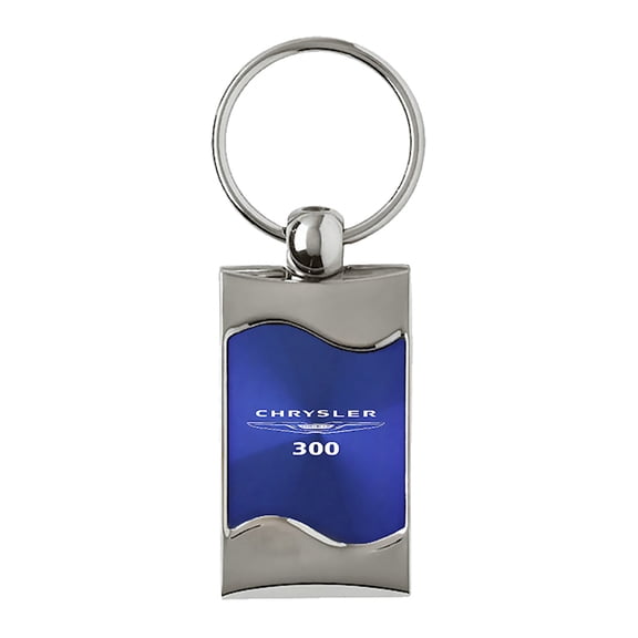 Chrysler 300 Keychain & Keyring - Blue Wave