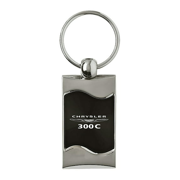 Chrysler 300C Keychain & Keyring - Black Wave