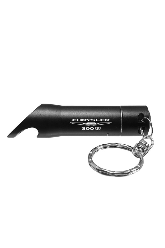 Chrysler 300S Black LED Flashlight Bottle Opener Key Chain