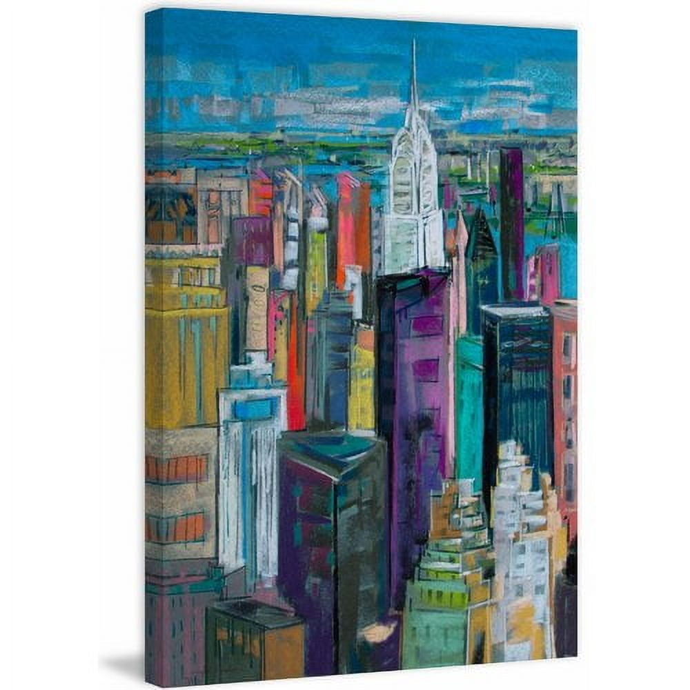 "Chrysler 7" Painting Print on Wrapped Canvas