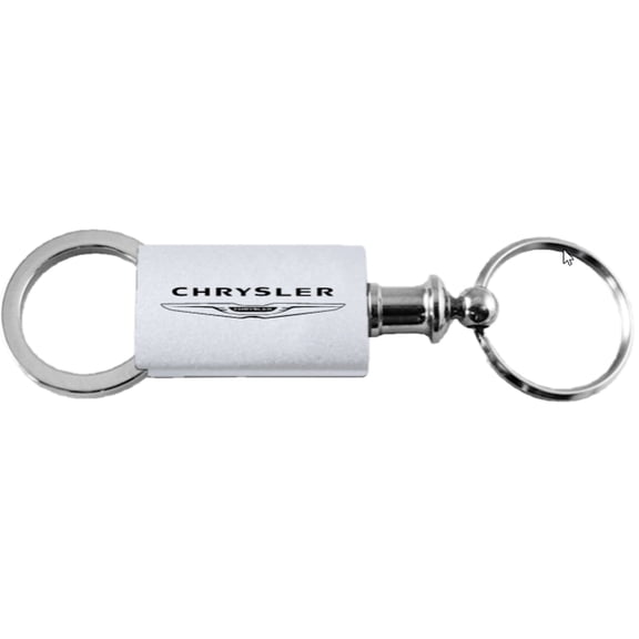 Chrysler Anodized Aluminum Valet Key Fob (Silver)