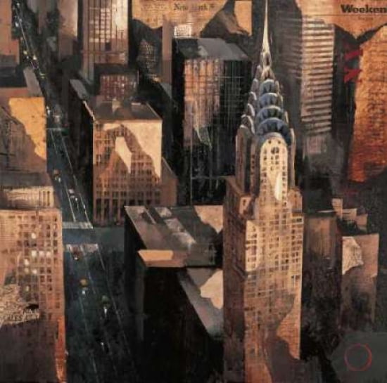 Chrysler Building View Canvas Art - Marti Bofarull (24 x 24)