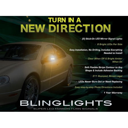 Chrysler Concorde LED Side View Mirror Turnsignal Lights Turn Signal Lamps Mirrors Light Signalers