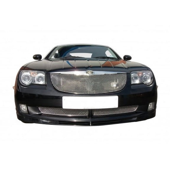 Chrysler Crossfire - Front Grill Set - Silver finish (2004 to 2008)