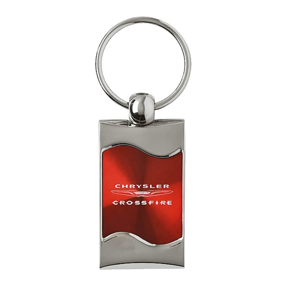 Chrysler Crossfire Keychain & Keyring - Red Wave