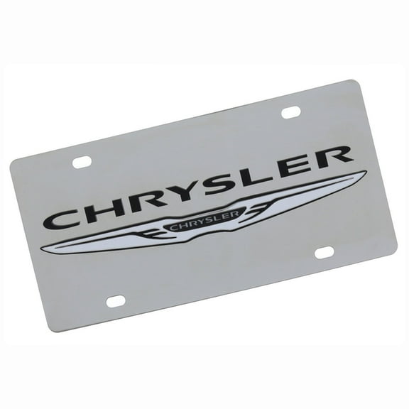 Chrysler Dual Logo License Plate (Chrome)