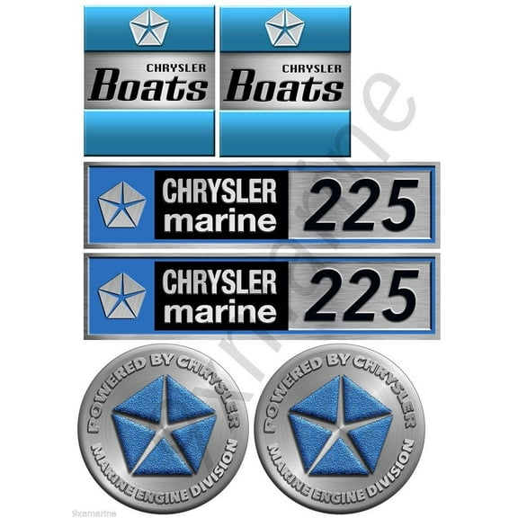 Chrysler Engine Decals Set. Number of your choice. Custom made to order