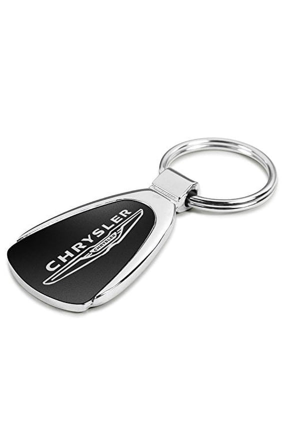 Chrysler Logo Black Tear Drop Key Chain Key-ring Keychain