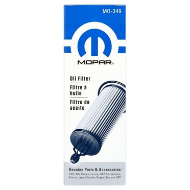 Chrysler Mopar MO-349 Oil Filter Fits select: 2017 JEEP WRANGLER UNLIMITED, 2017-2018 RAM 1500 SLT