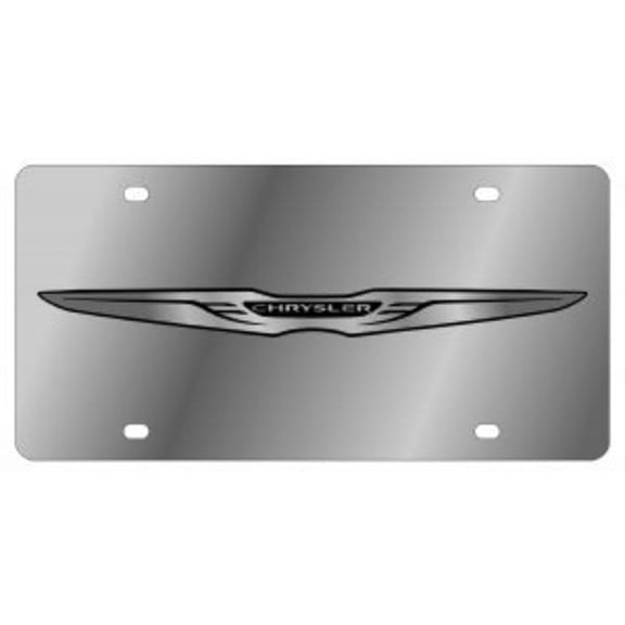 Chrysler New Logo Stainless Steel License Plate