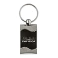 thumbnail image 1 of Chrysler Pacifica Rectangular Wave Key Ring (Black), 1 of 2