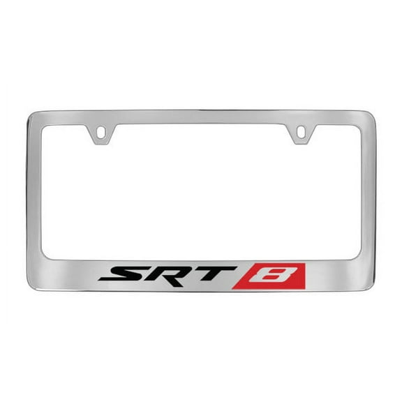 Chrysler SRT 8 Chrome Plated Metal License Plate Frame Holder