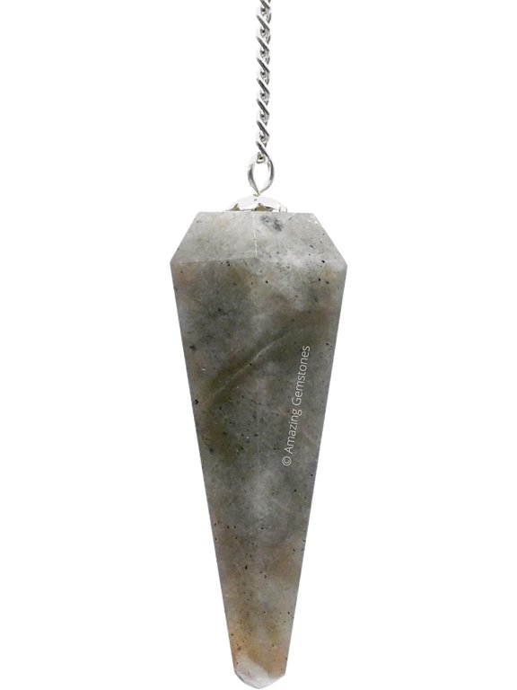 Chrysoberyl Cats Eye Crystal Pendulum Dowsing Reiki Hexagonal Points