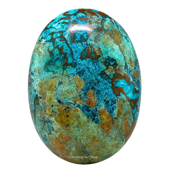 Chrysocolla Crystal Palm Stone