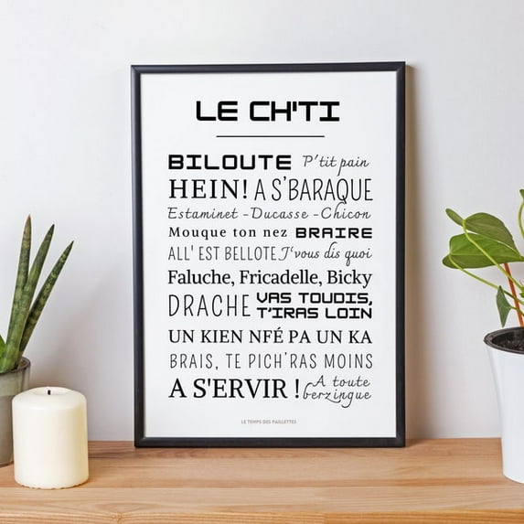Chti Words Poster - Ch'Timi Words And Expressions Poster - Northern ...