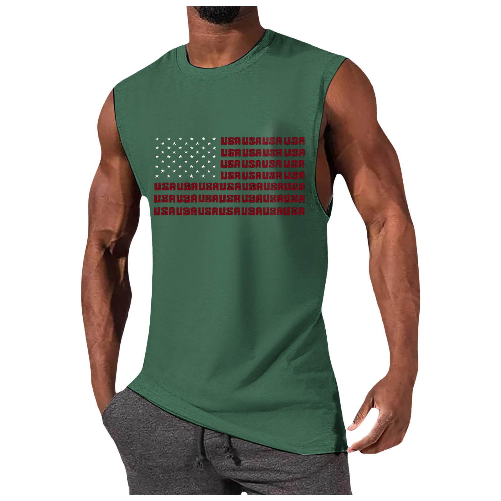 Chu Chu 4Th Of July Tank Tops Mens Flag Tank Top Flag Tank Top Men'S