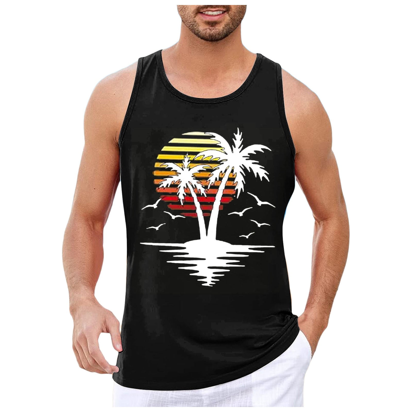 Chu Chu 2Xl Tank Tops Men Tank Top Undershirts For Men Sleeveless