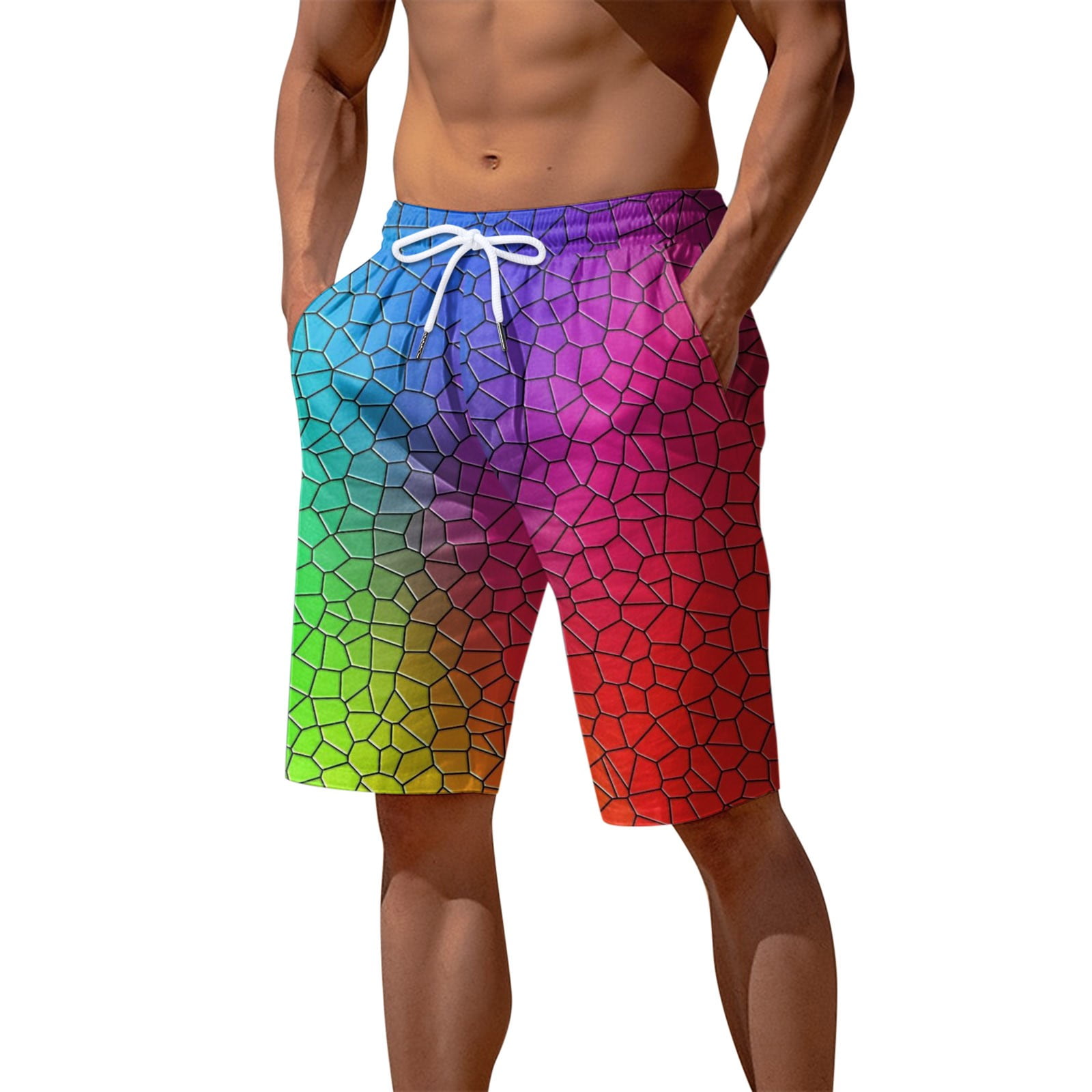 Chu Chu Beach Clothes for Men 7 Mens Shorts Shorts for Men Tropical ...