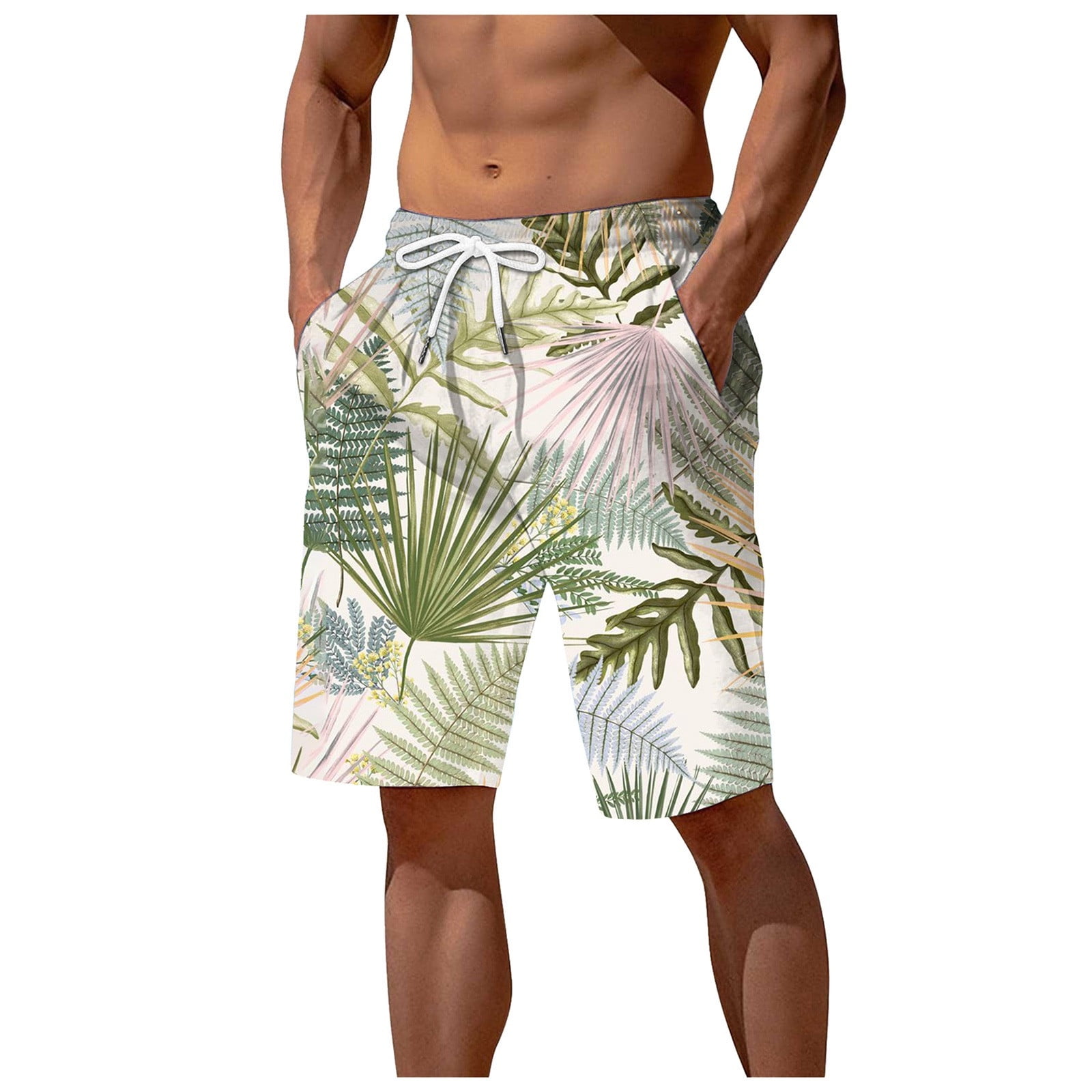 Chu Chu Beach Wear for Men Mens Casual Shorts Men Swim 5 Inch Inseam