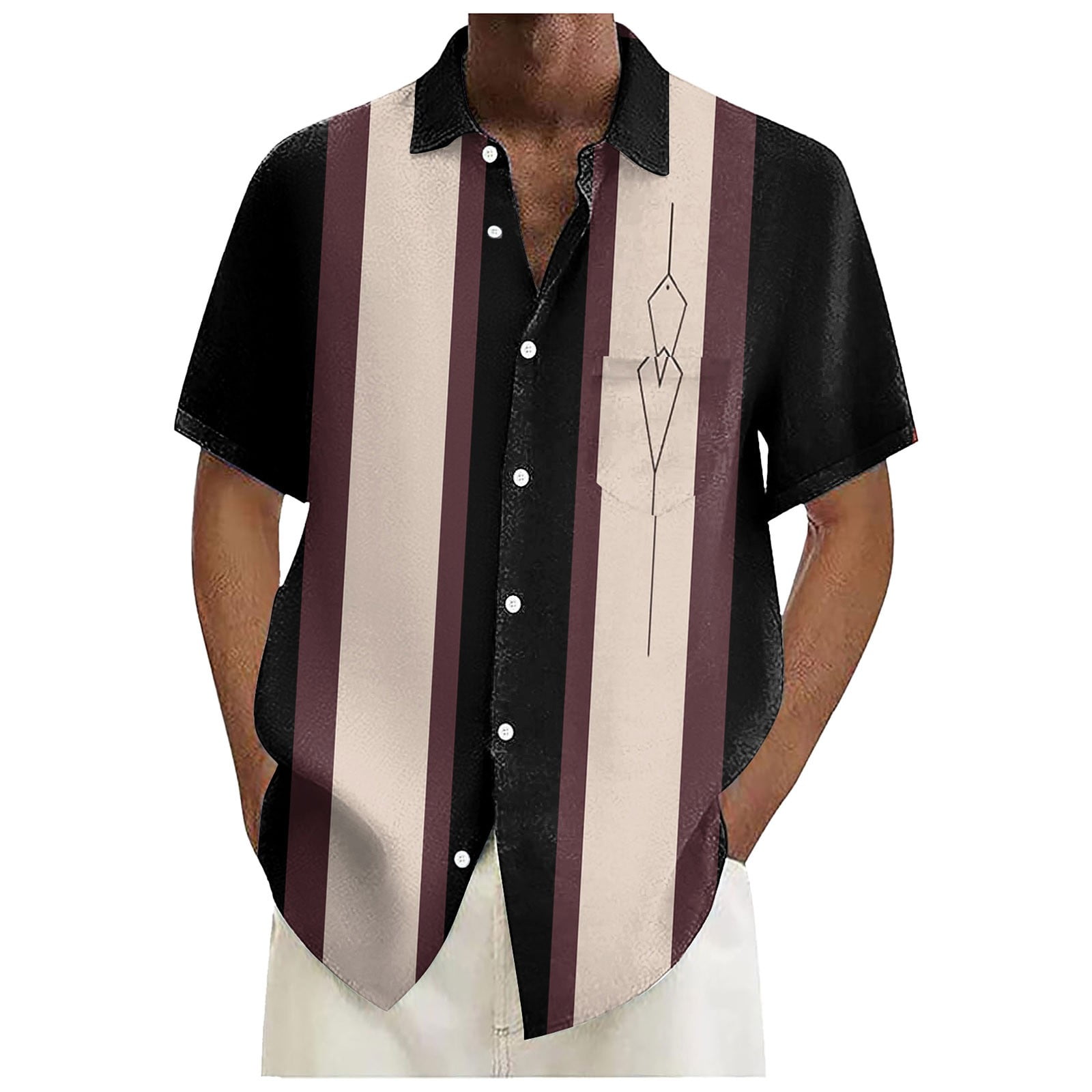Chu Chu Bluey Mens Hawaiian Shirt Slim Fit Hawaiian Shirts For Men