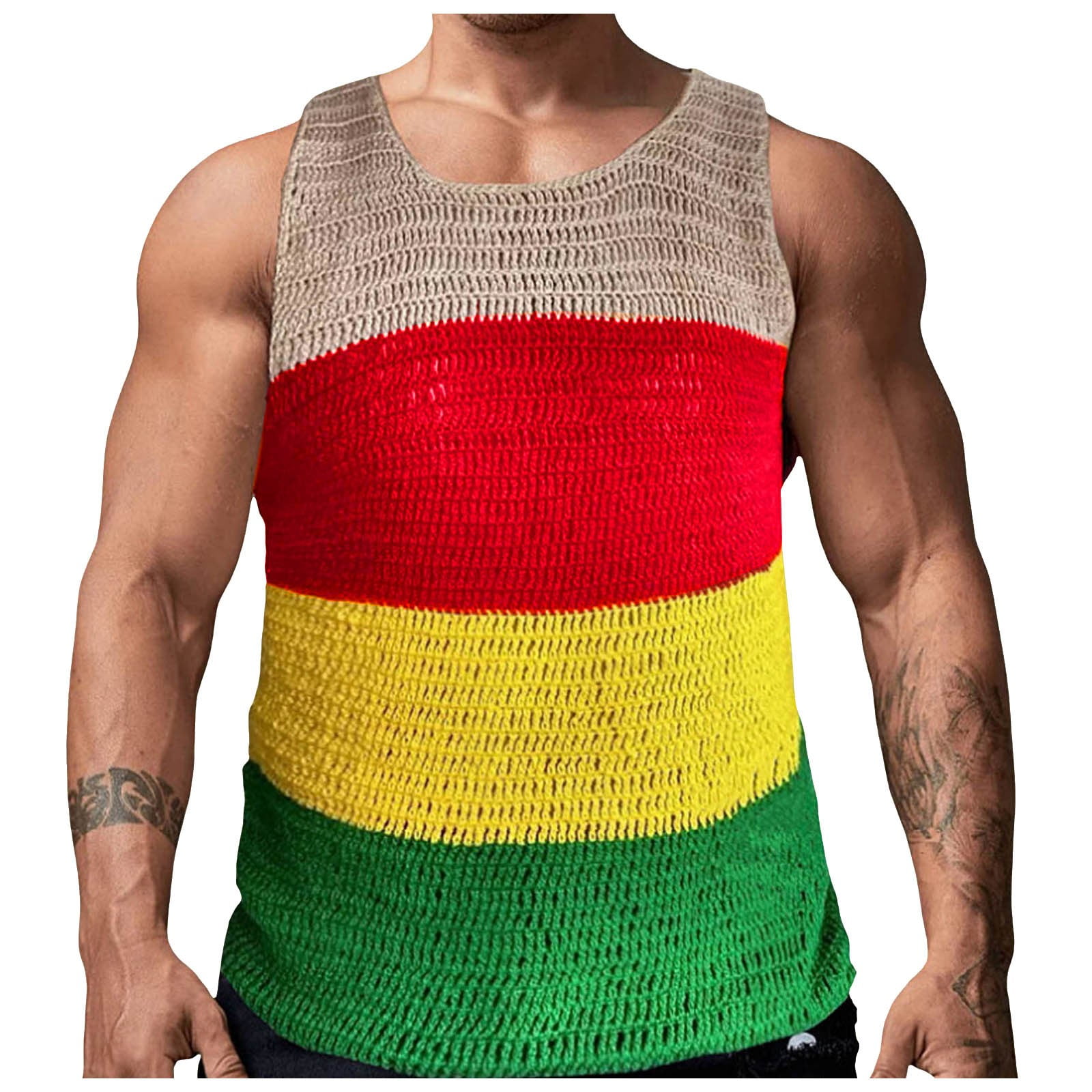 Chu Chu Men Tank Shirts Men Compression Textured Tank Top Men 3xl Tall