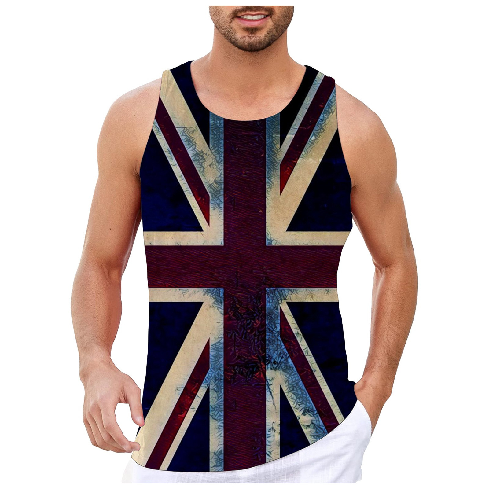 Chu Chu Mens 4Th Of July Tank Top - Backless Shirt Beach Tank Tops For ...