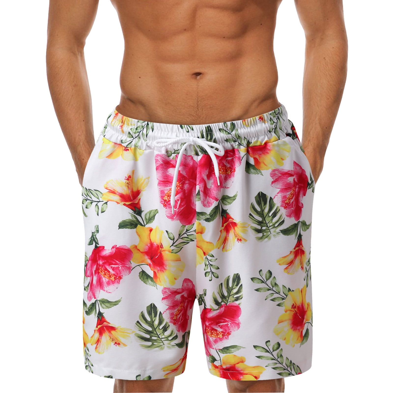 Chu Chu Mens 7 Inch Swim Trunks - Beach Shorts Men 5 Inch Mens Shorts ...