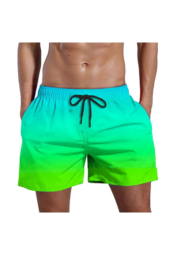 Mens Neon Swim Trunks - Mens Swimsuits Shorts For Men Casual Summer Shorts For Men Beach Shorts For Men Mens Bathing Suit 5 Inch Inseam Mens Swim Trunks Mesh Liner Swimming Shorts Board Shorts