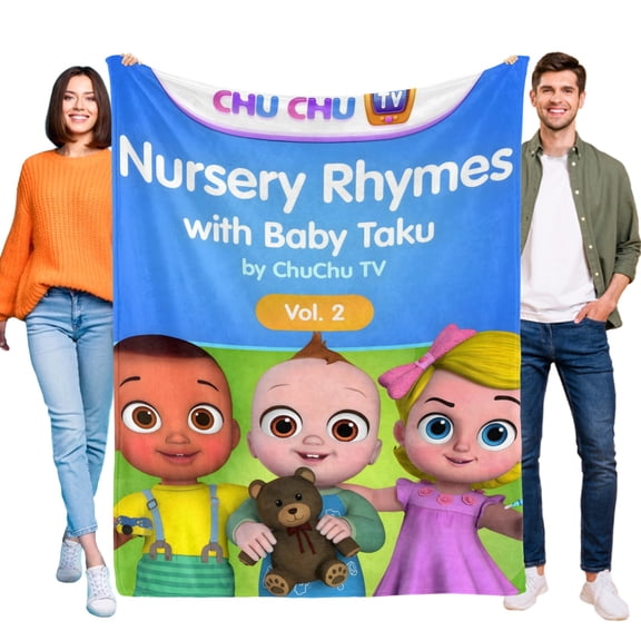 Chu Chu TV-Anti-Pilling Flannel Blanket Soft Lightweight Plush Fuzzy Cozy Luxury Blanket for Home and Kitchen Use  Perfect for Kids and Adults 32"*48"(80cm*120cm)