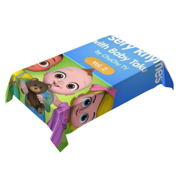 Chu Chu TV-theme square tablecloth has an iconic print, fits most tables, and is easy to care for perfect gifts for fans friends and family55" x 71"140*180cm