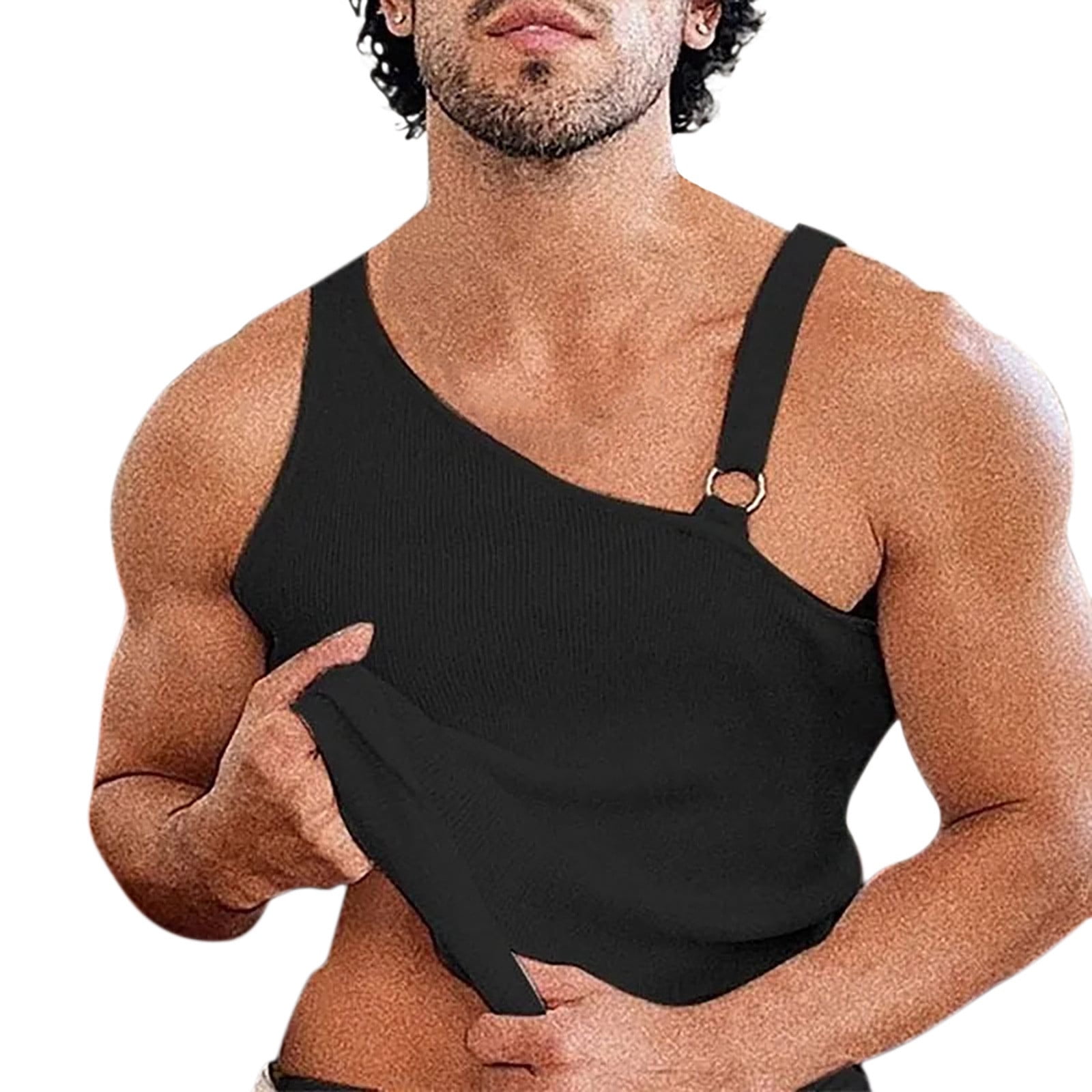 Chu Chu Cotton Muscle Shirts For Men Workout Top 4Xlt Tank Tops For