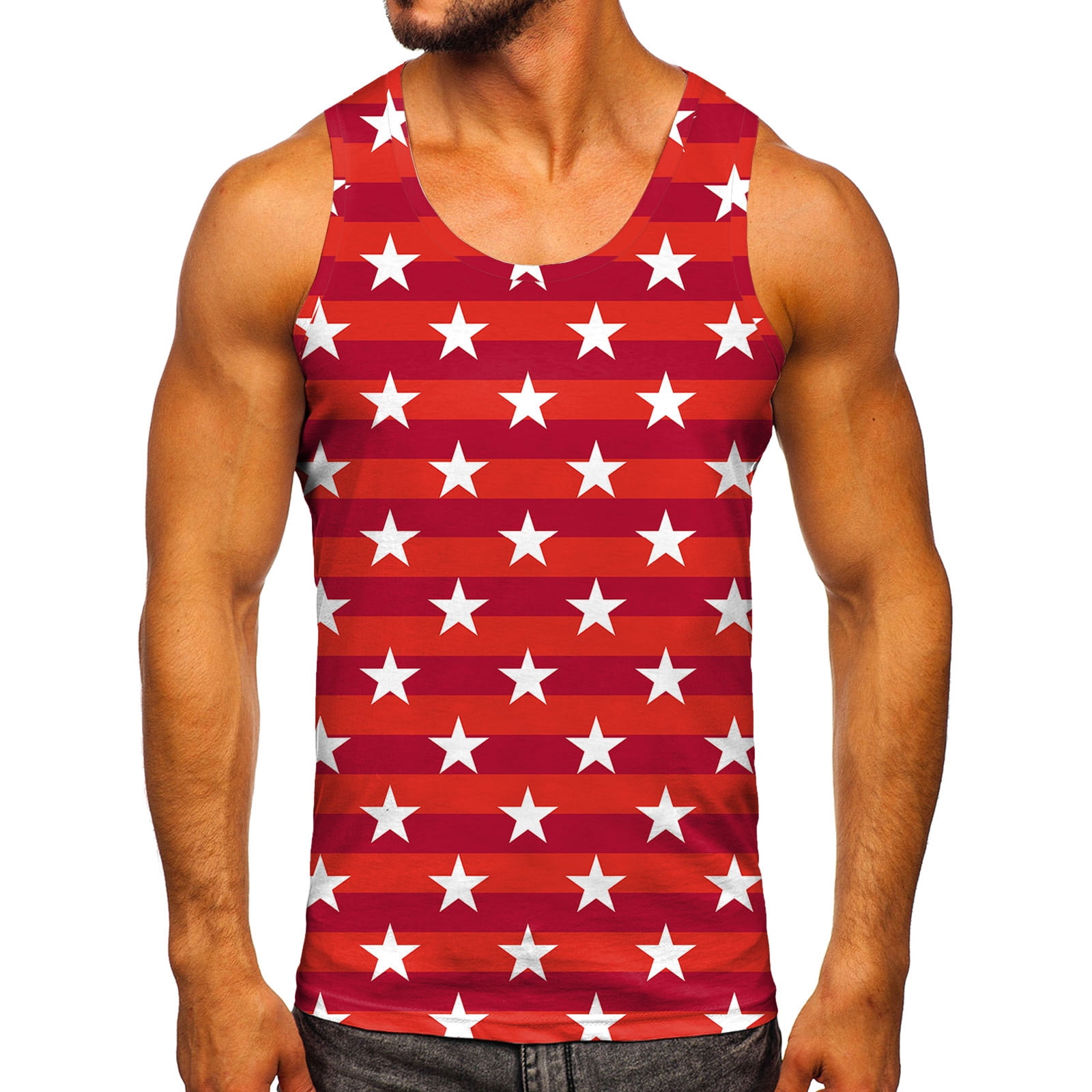 Chu Chu Cotton Tank Top Usa Flag Shirts For Men Cool Tank Tops For