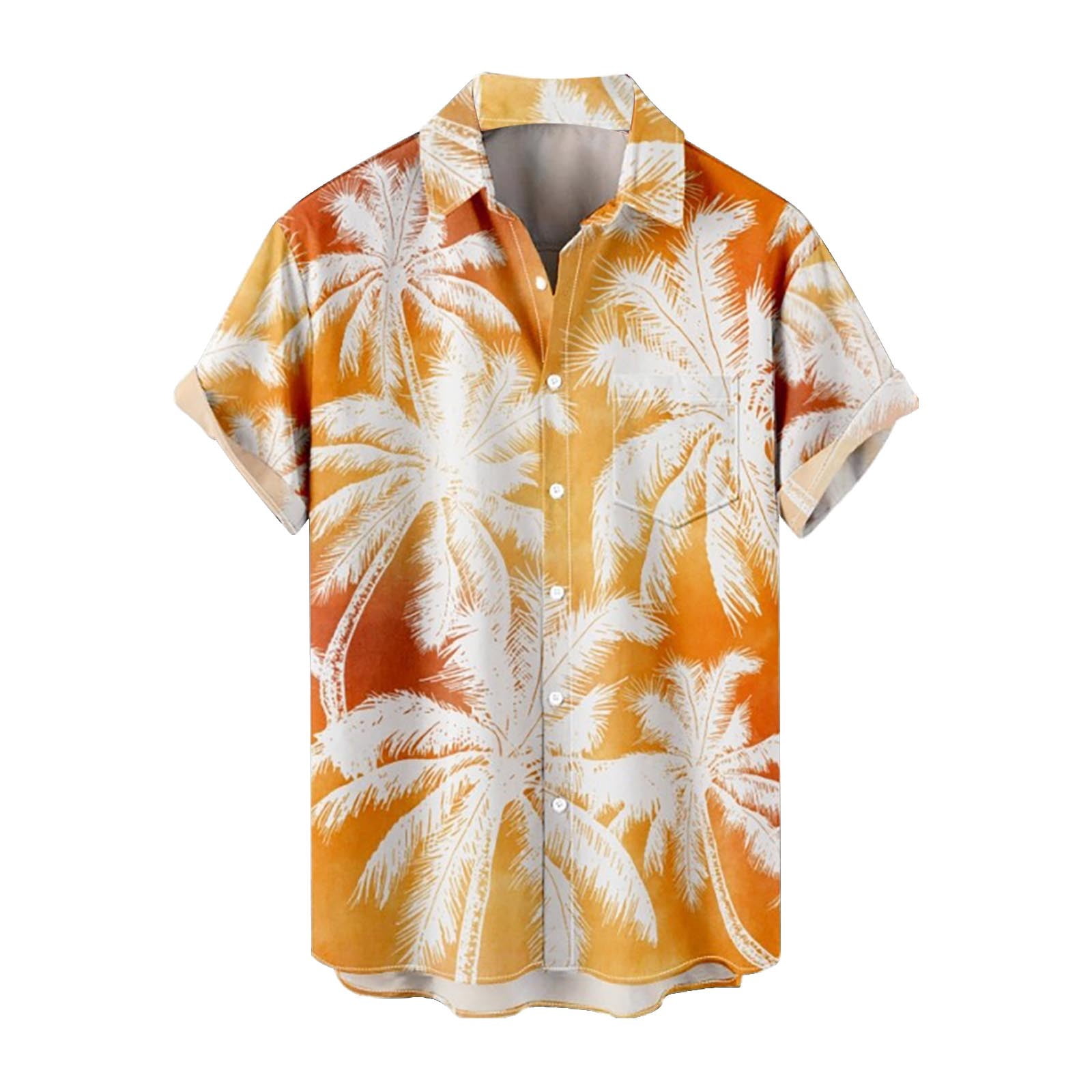 Chu Chu Hawaii Shirts Hawaiian Shirt For Men Red Slim Fit Hawaiian