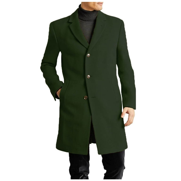 Mens heavy overcoat hot sale