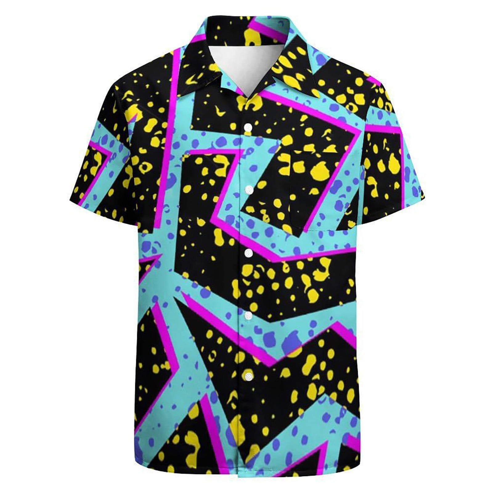 Chu Chu Men Beach Shirts Button Up Shirt Hawaiian Shirt For Men Xxl