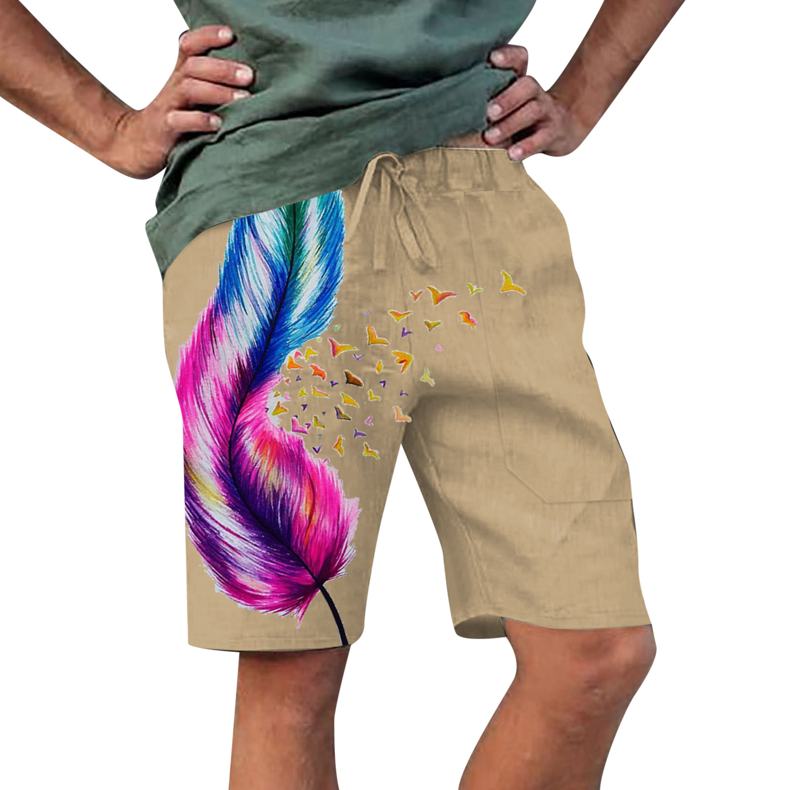 Chu Chu Swim Shorts For Men Mens Gym Shorts With Pockets Beach Pants