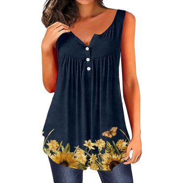Women's Racerback Tank Tops - Graphic Summer Tanks With Loose Fit For Beach & Athletic Wear