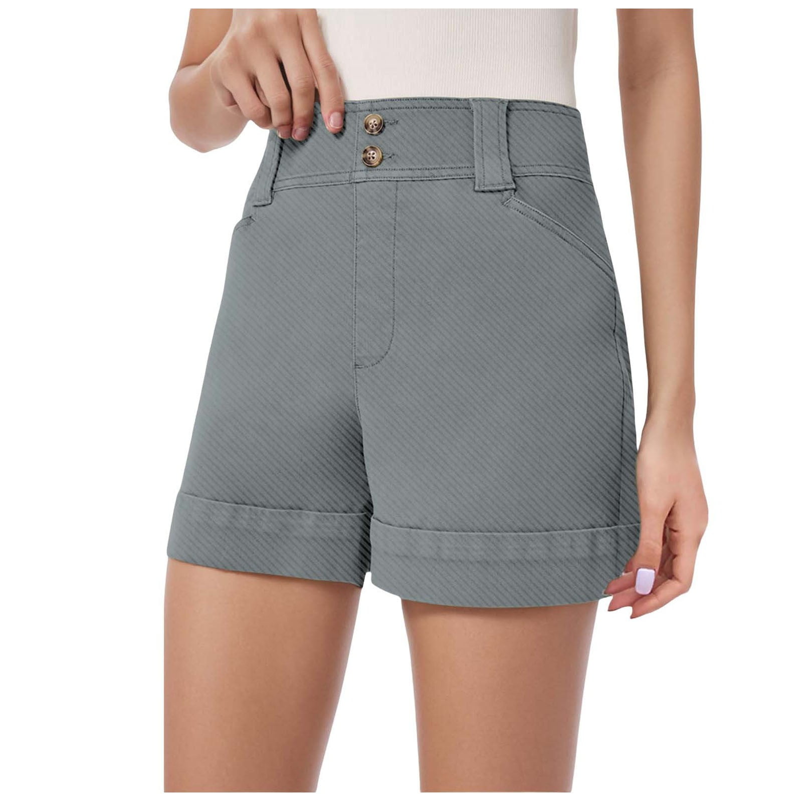 Chu Chu Women’s Utility Cuff Shorts, 4" Inseam, Sizes 2 20 Hiking