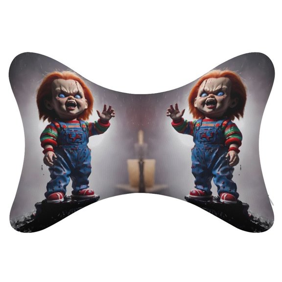 Chu-cky 2Pcs Car Neck Pillow Head Rest Cushion Neck Support Headrest Comfortable Soft Fit for Most Cars Universal Car Pillow