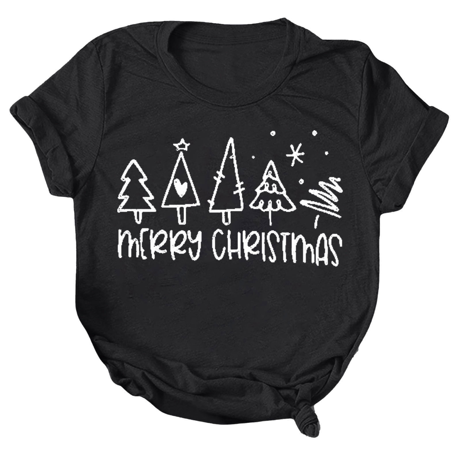 ChuChuDonRen Women's TShirts Christmas Fashion Casual Printing