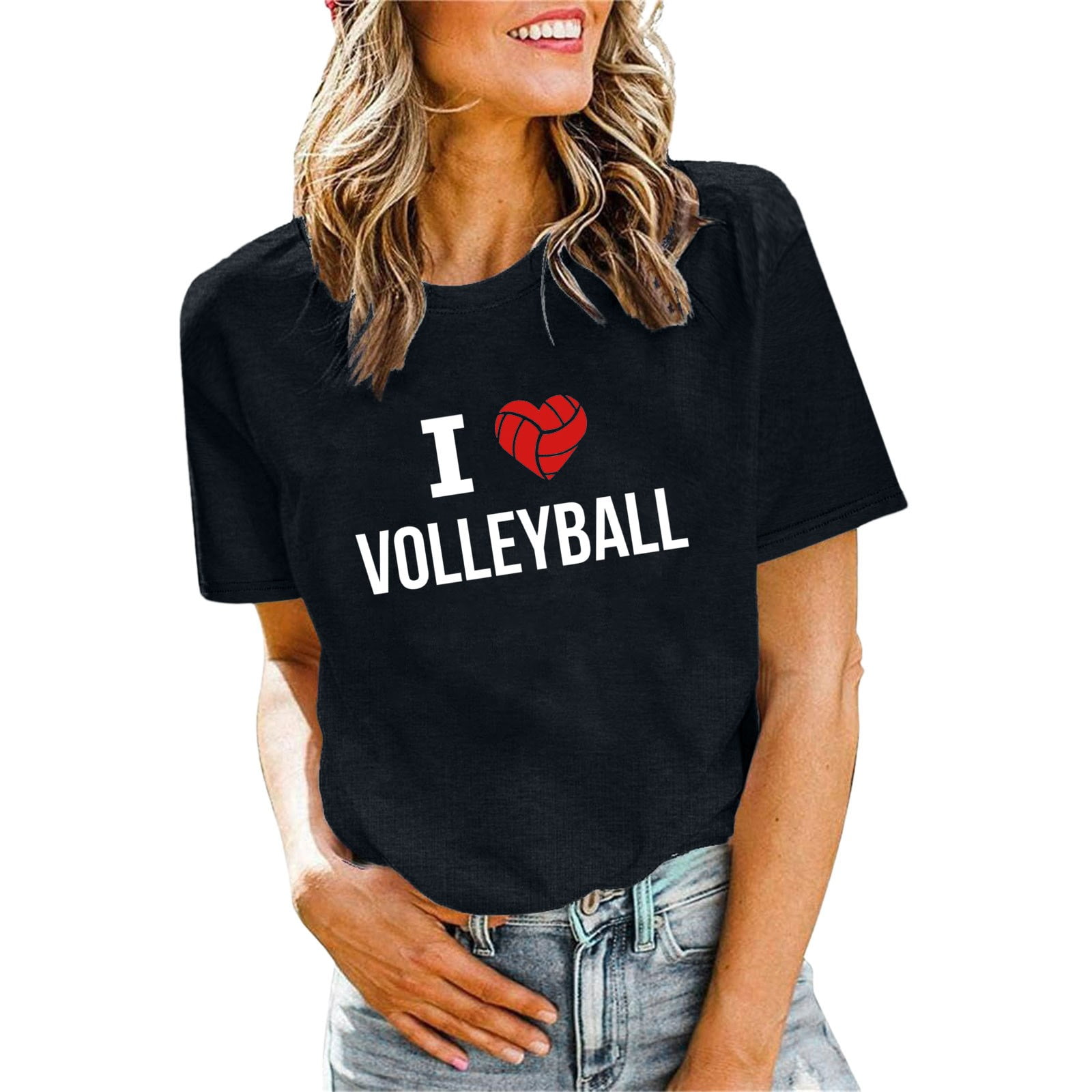 ChuChuDonRen Women's TShirts T Shirts Volleyball Shirts Volleyball