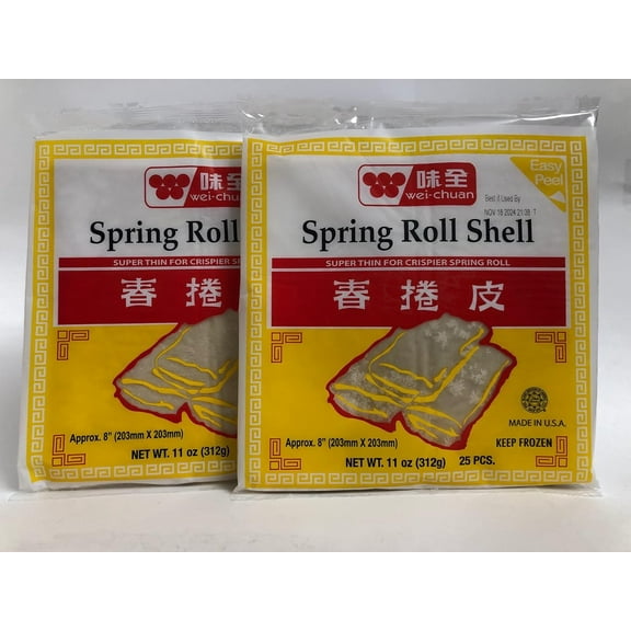 Chuan Spring Roll Shell 11 Oz / 25 per Pack (2-Pack)