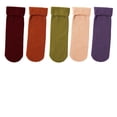 thumbnail image 1 of Chuancc 5 Pairs Fuzzy Socks Cozy Slipper Sock for Women,Comfy Socks, Slipper Socks With Grips For Women, Cozy Soft For Winter Indoor, Colorful Warm Fuzzy Crew Socks , Mens Socks, Fuzzy Socks,, 1 of 3