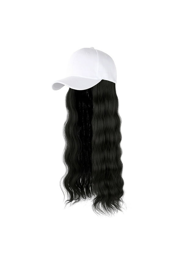 Baseball Cap Wig Hats For Women Wig With Hat Baseball Cap Wig Hat Wigs For Women Hats For Women Baseball Cap With Hair Attached D One Size