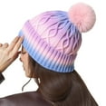 thumbnail image 1 of Chuancc Beanie For Women Fashion Cap Soft Ski Hat Unisex Cute Beanies For Women Winter Hats Bulk Winter Hats For Women White Winter Hats For Women Women Beanies For Winter Purple One Size, 1 of 4