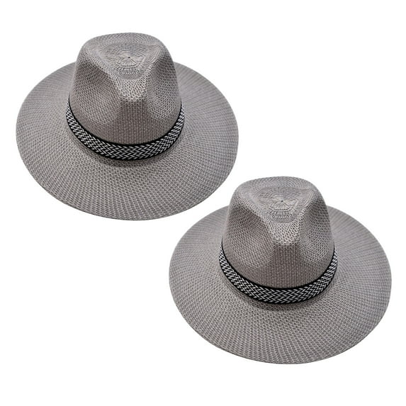 Chuancc Black Wide Brim Hat Felt Fedora Hats For Women Boater Hat Women Straw Fedora Hats For Women Round Hat Fedora Hat Goth Hat Gray One Size