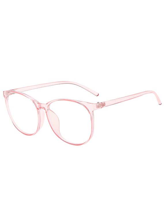 Blue-Light Blocking Glasses Computer Reading/Gaming/TV/Phones Glasses Fashion Anti Eyestrain Glasses for Women Men Pink One Size